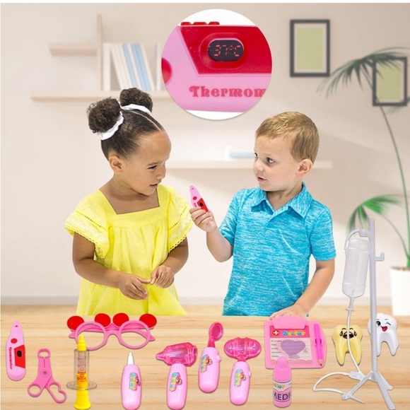 Pretend Doctor/Dentist Medical⚕️Toy w Electronic⚡️Stethoscope🩺& 48Pc - Picture 8 of 9
